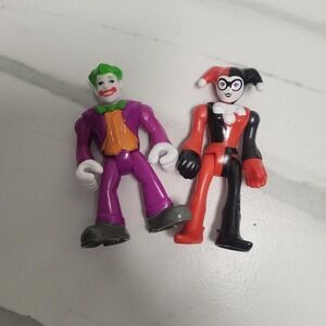 Imaginext Harley Quinn and Joker action figures